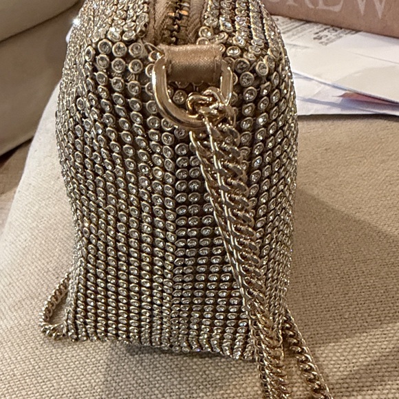 J. Crew Champagne Mini-Rhinestone Handbag/NWT - Picture 9 of 11